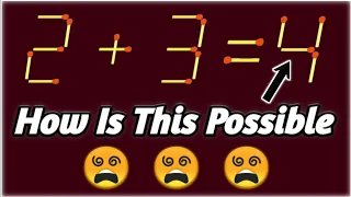 Move only 1 stick to make equation correct Matchstick puzzle ✓।। Maths Puzzles #puzzle