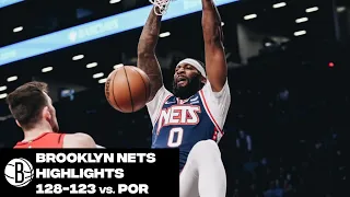 Brooklyn Nets Highlights vs. Portland Trailblazers | 3/18/2022