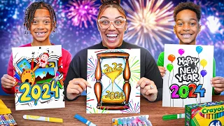 NEW YEARS 5 MARKER CHALLENGE | The Prince Family Clubhouse