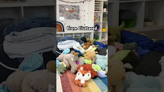 Kids Clutter Storage Hack | Stuffed Animal Organization #moms #amazonfinds #declutter