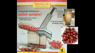 Functional Check  WESTMARK  Cherry stoning.We make a cherry ice cream cocktail