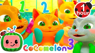 Count the Three Little Kitten Mittens | CoComelon Animal Time - Learning with Animals