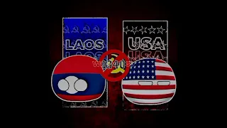 Laos 1964 | The Most Bombed Country | PalmTreePanic - Countryballs Edit #countryballs #edit #shorts