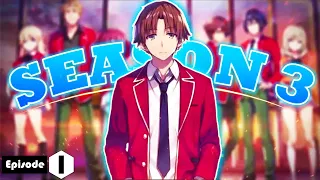 New Special Exam Begins | Classroom Of The Elite Season 3 Episode 1 In Hindi | Light Novel Y1V8 |