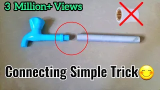 Plumbing Trick|| How to connect tap on a pvc pipe.