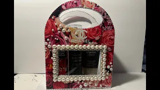 Diy Chanel gift box with pearls