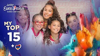 Junior Eurovision 2023: MY TOP 15 (so far) [NEW🇦🇲]