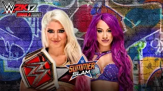 WWE 2K17 - SUMMER SLAM 2017: Alexa Bliss vs Sasha Banks