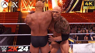 WWE 2K24 - The Rock vs Stone Cold - WWE Champion at Wrestlemania | PC [4k60]