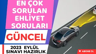 DİKKAT SINAVDA ÇIKAR / 2023 EYLÜL EHLİYET SORULARI / ANİMASYONLU EHLİYET SINAV SORULARI 2023