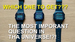 Which ONE to GET??? Casio F-91 vs F-105 vs W-86??? THE MOST IMPORTANT QUESTION IN THE UNIVERSE!!!