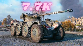 Panhard EBR 75 (FL 10)  7.7K Damage 5 Kills World of Tanks Replays