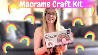 Rainbow Macrame Craft Kit DIY - It Gets A Little Wonky