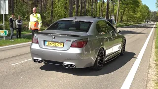 BMW M Cars Accelerating! M5 V10 Eisenmann, Manhart MH3 GTR, M3 V8 iPE, M4 Milltek, M3 G80 Fi Exhaust