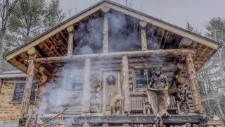 Finishing the wood ceiling in my cabin and Butchering a Deer