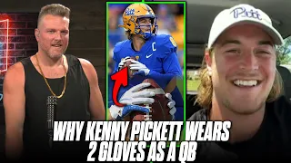 Kenny Pickett Tells Pat McAfee Why He Wears 2 Gloves As A Quarterback