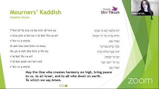 Shabbat from our Homes: Remembrance/Passover Yizkor with Rabbi Cari and Beth