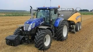 New Holland T7.270 Blue Power + New Holland BigBaler 1290 in action!