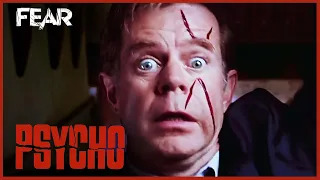 Detective Arbogast Meets Mother's Knife | Psycho (1998)