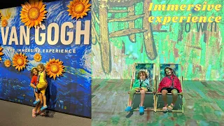 Life in Singapore. Van Gogh immersive experience with kids.