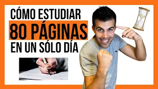 Cómo ESTUDIAR 80 Páginas en un sólo día 📚