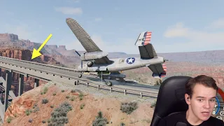 I Tried To Land On A Bridge In BEAMNG (I Crashed)