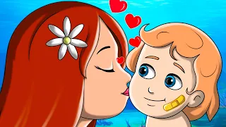 Baby Mermaid Got A Boo Boo | FunForKidsTV - Nursery Rhymes & Baby Songs