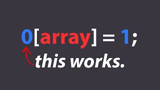 why does this array access work? (arrays in C are WEIRD)