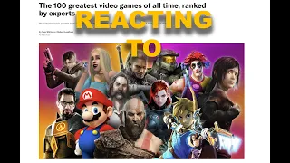 Reacting to GQ Magazine's Greatest 100 Games of all time. Part 1