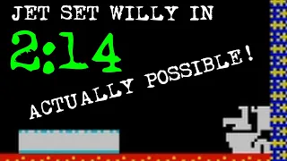 How to complete Jet Set Willy in UNDER 2.5 MINUTES - Writetyper% speedrun in 2:14! (WR)