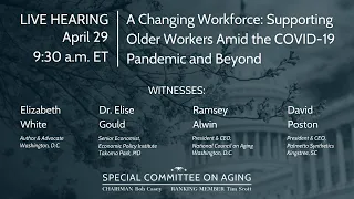 LIVE hearing from the Special Committee on Aging: COVID-19's toll on older workers