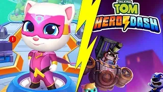 Talking Tom Hero Dash - Angela to the Rescue [Android Gameplay, Walkthrough]