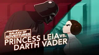 Star Wars Kids - Galaxy of Adventures | Prinsessan Leia vs. Darth Vader