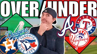 MLB 2024 Win Total Over/Unders & Predictions For EVERY Team!