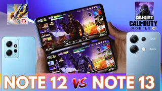 Cual Smartphone es MEJOR Para FREEFIRE & CALL OF DUTY | Redmi Note 13 vs NOTE 12 | Incluidos sus FPS