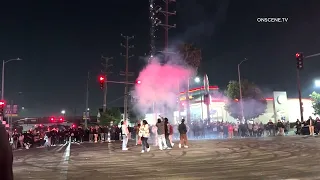 South LA Street Takeover Shut Down By LAPD