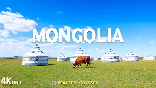 Meditation Music: Relaxing Healing Music for Body and Mind: Focus, Sleep, Study - Mongolia 4K Video