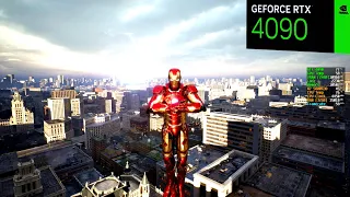 Unreal Engine 5 Iron Man Mod: RTX 4090 24 GB [ Cinematic Settings ] | Demo | The Matrix Awaken City