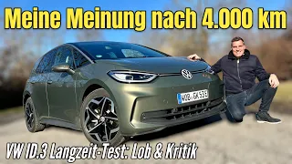 VW ID.3: Meine Erfahrung nach 4.000 Kilometern - so schlimm ist er doch gar nicht!?! Test | 2024