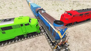 Crazy High Speed Train Crashes #50 - Beamng drive | Dancing Cars