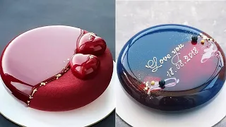 Most Satisfying Mirror Glaze Cake Decorating Compilation | Yummy Yummy | #GlazeCake