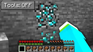 How Hard Is Minecraft Hardcore WITHOUT Tools?