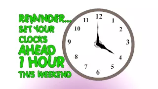 Set Clocks Ahead One Hour - City of Murfreesboro PSA