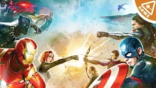 CAPTAIN AMERICA CIVIL WAR Teams Revealed! (Nerdist News w/ Jessica Chobot)