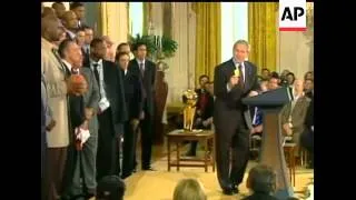 NBA champion Miami Heat honored at the White House