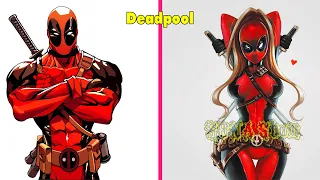 Marvel & Dc Superheroes Characters GENDER SWAP 👉@SONA_Show