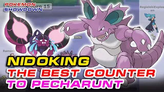 NIDOKING IS THE BEST COUNTER TO META POKEMON: PECHARUNT | Pokemon Showdown |