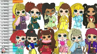 LOL Surprise OMG Dolls Makeover as Disney Princess Rapunzel Snow White Moana Anna Elsa and More