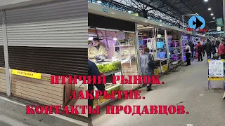 Птичий рынок. Закрытие. Контакты продавцов.