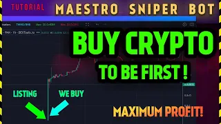 Maestro sniper bot tutorial 💎 best crypto to buy now first